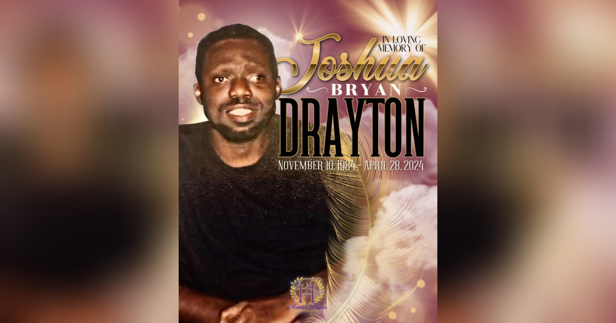 Joshua Drayton Obituary April 28, 2024 Hatcher Peoples Funeral Home