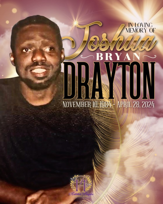 Joshua Drayton Obituary April 28, 2024 Hatcher Peoples Funeral Home