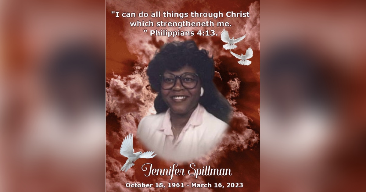 Jennifer Spillman Obituary Mar 16, 2023 Kaufmann, TX