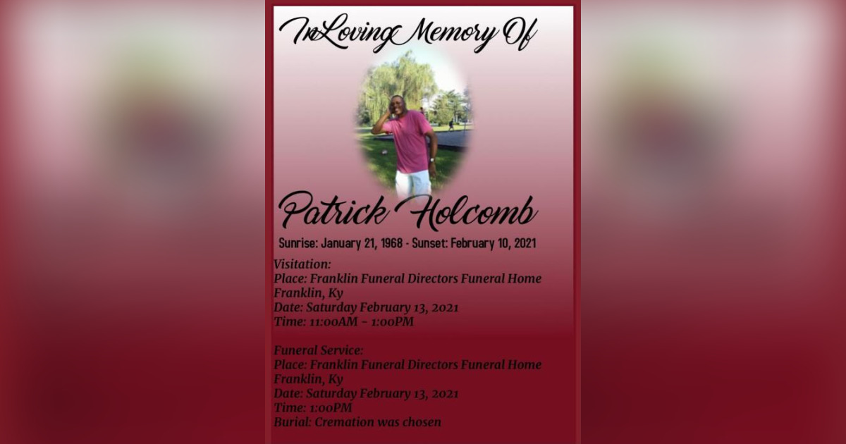 Obituary for Patrick Franklin Funeral Directors