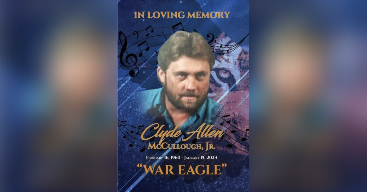 Mr. Clyde McCullough Jr. Obituary Jan 15, 2024 Maplesville, AL