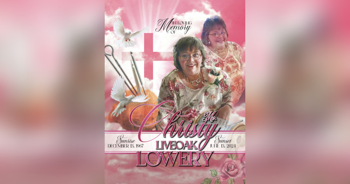 Mrs. Christy Lowery Obituary June 13, 2024 Royalty Funeral Services