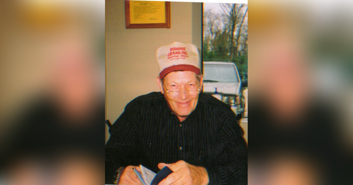 Ronnie Gramling Obituary April 13, 2024 Paragould, AR