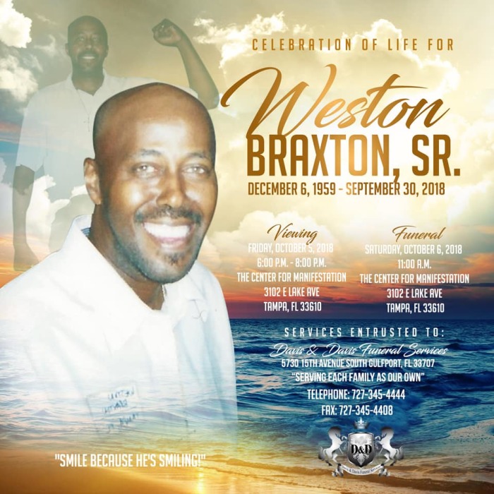 Obituary for Weston Braxton Sr Davis & Davis Funeral Services