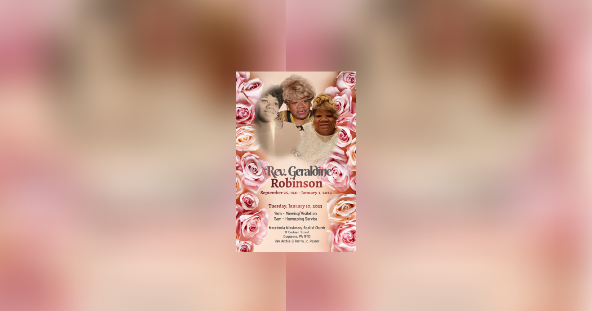 Rev. Geraldine Robinson