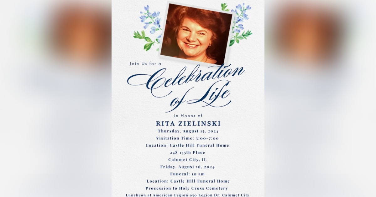 Rita Marie Zielinski Ne Pawlowski