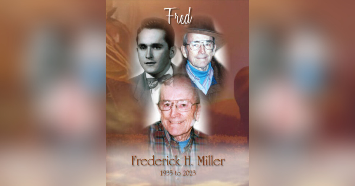 Frederick Miller Obituary January 15, 2023 Reeb Funeral Home