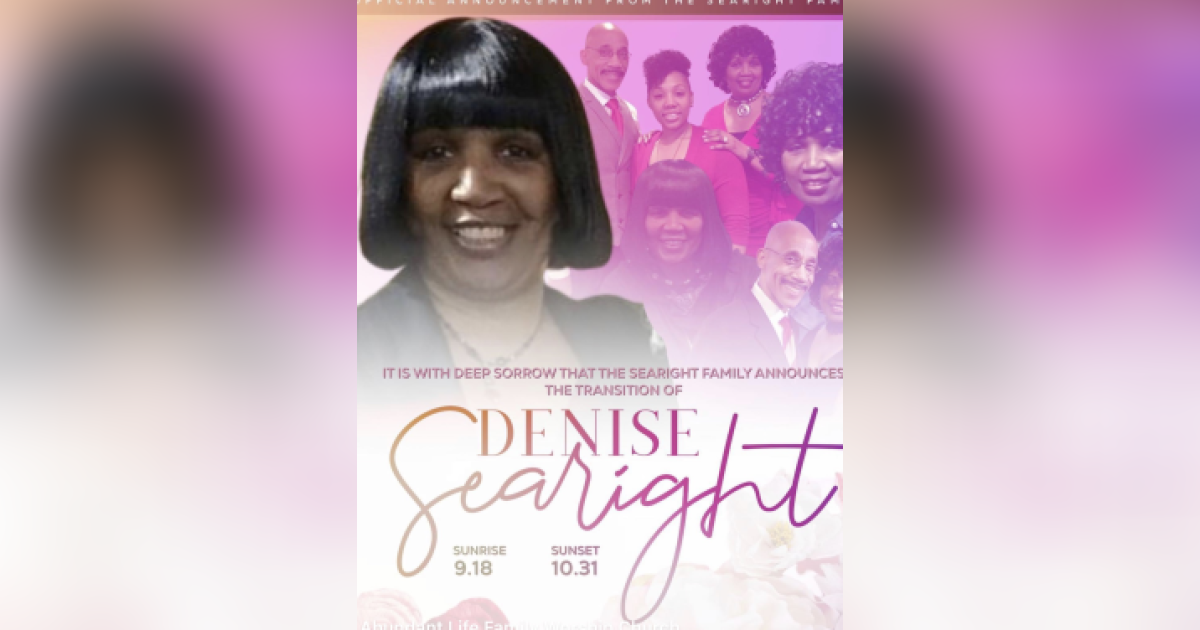 Denise Searight Obituary October 31, 2022 Buckland Funeral Home