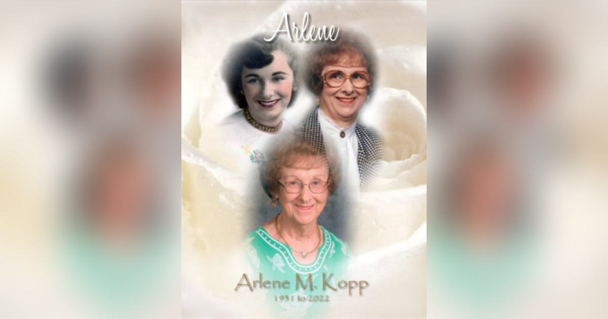 Obituary for Arlene M. Kopp Kenworthy Funeral Home, Inc.