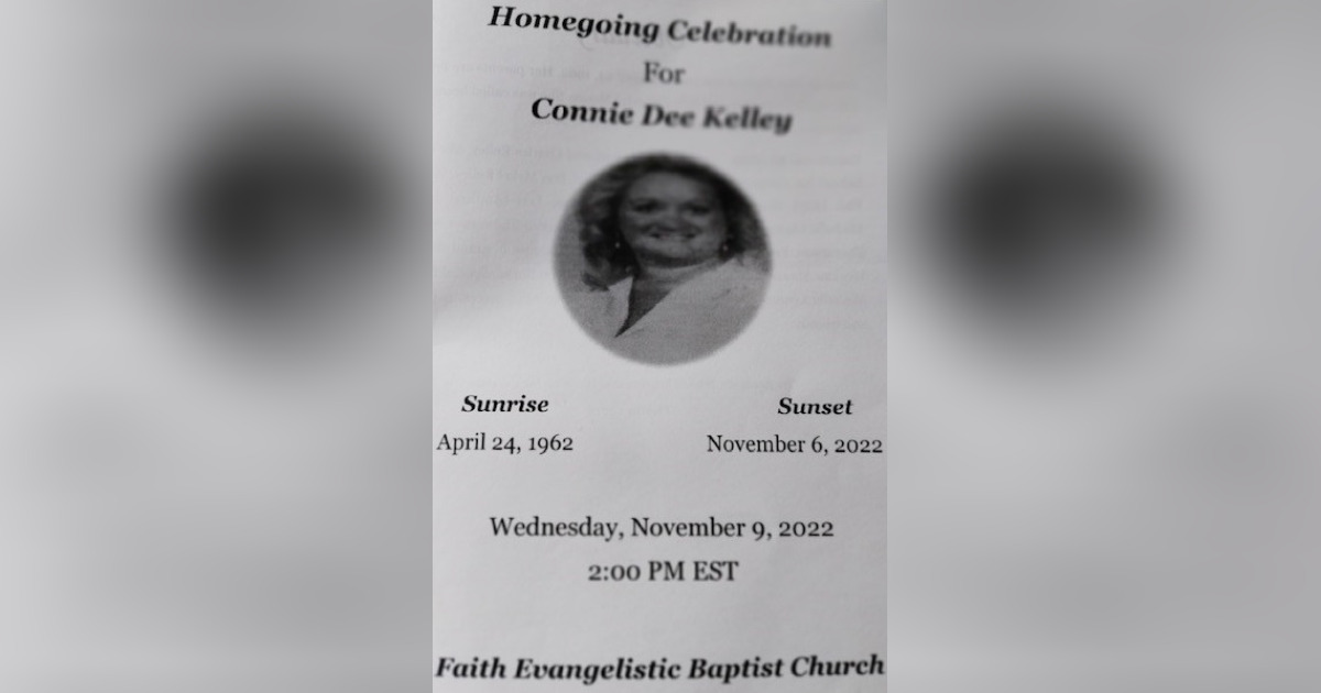 Connie Kelley Obituary November 6, 2022 Jeffcoat Trant Funeral Home