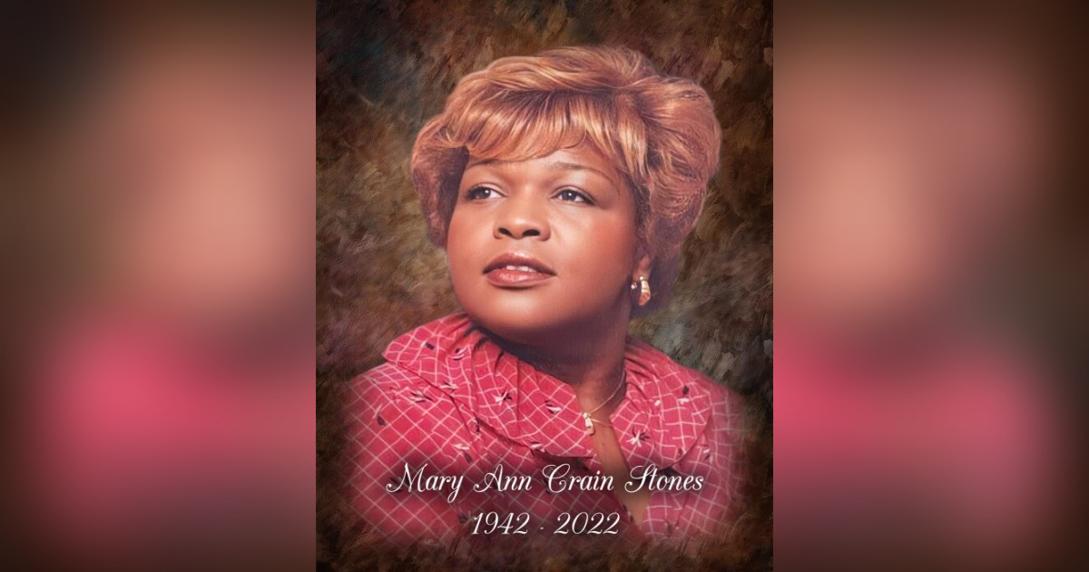 Mary Stones Obituary Dec 30, 2022 Marlin, TX