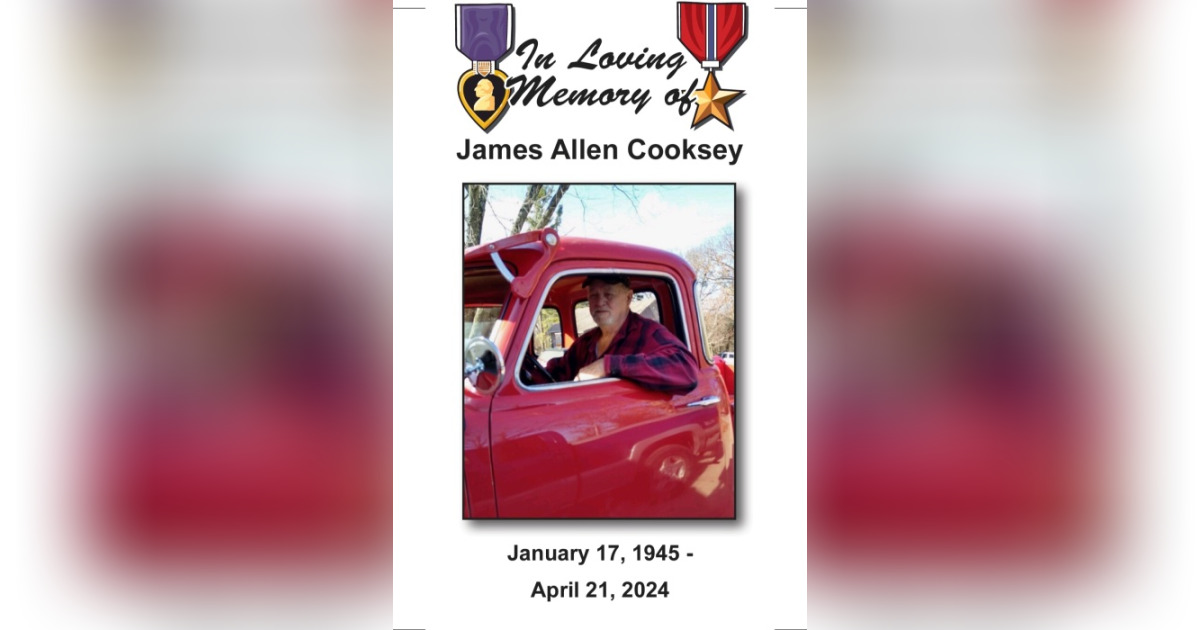 James Cooksey Death Notice April 21, 2024 Bell Funeral Home