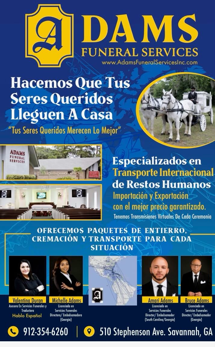 Adams Funeral Services Savannah GA funeral home and cremation