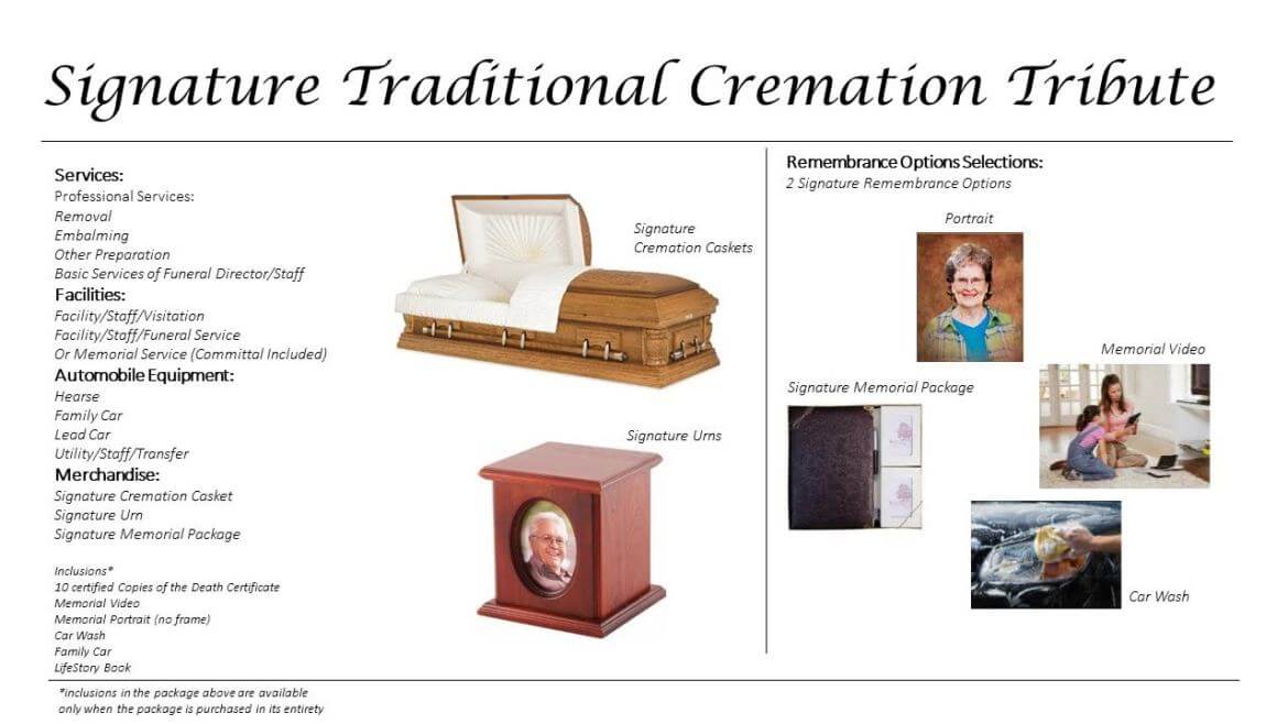 Traditional Cremation BohnMatich Funeral & Cremation Services, Inc