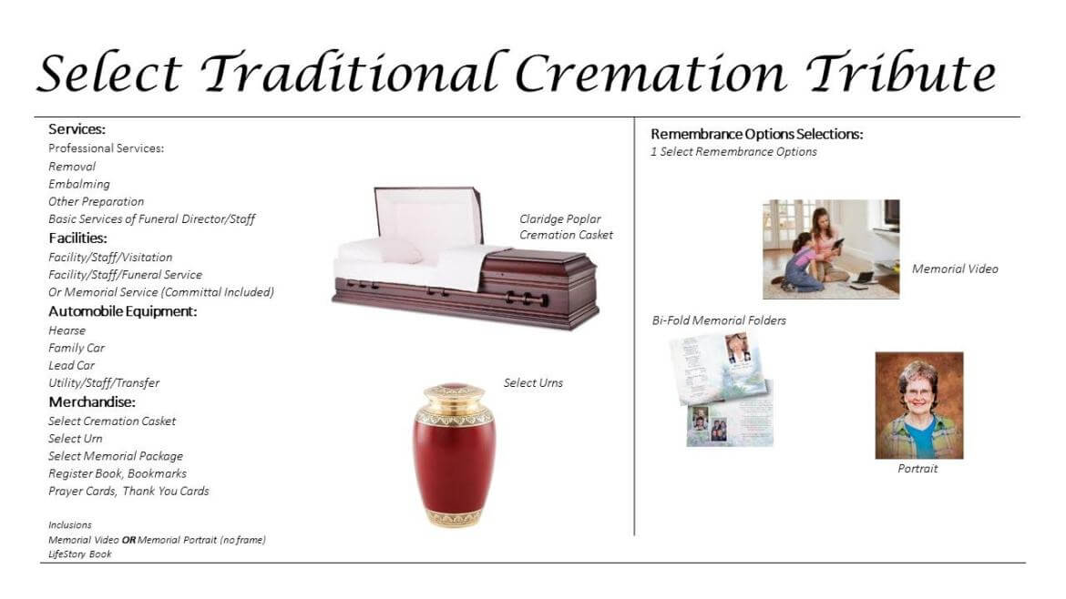 Traditional Cremation BohnMatich Funeral & Cremation Services, Inc