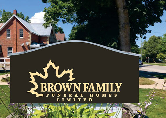 Brown Family Funeral Homes Landing page | Port Elgin ON funeral home
