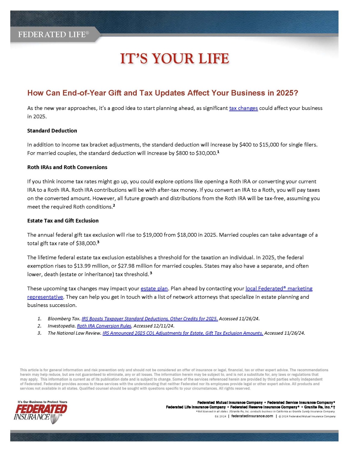 Marketing Alliance Partner - Federated Insurance | Georgia Funeral 