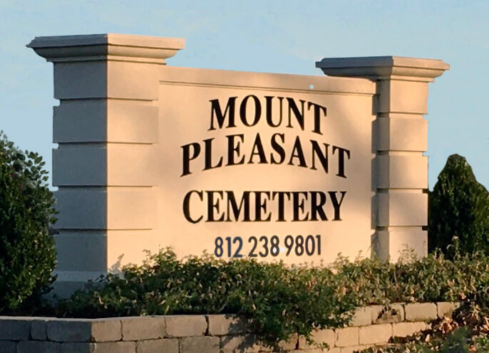 mount pleasant cemetery sign
