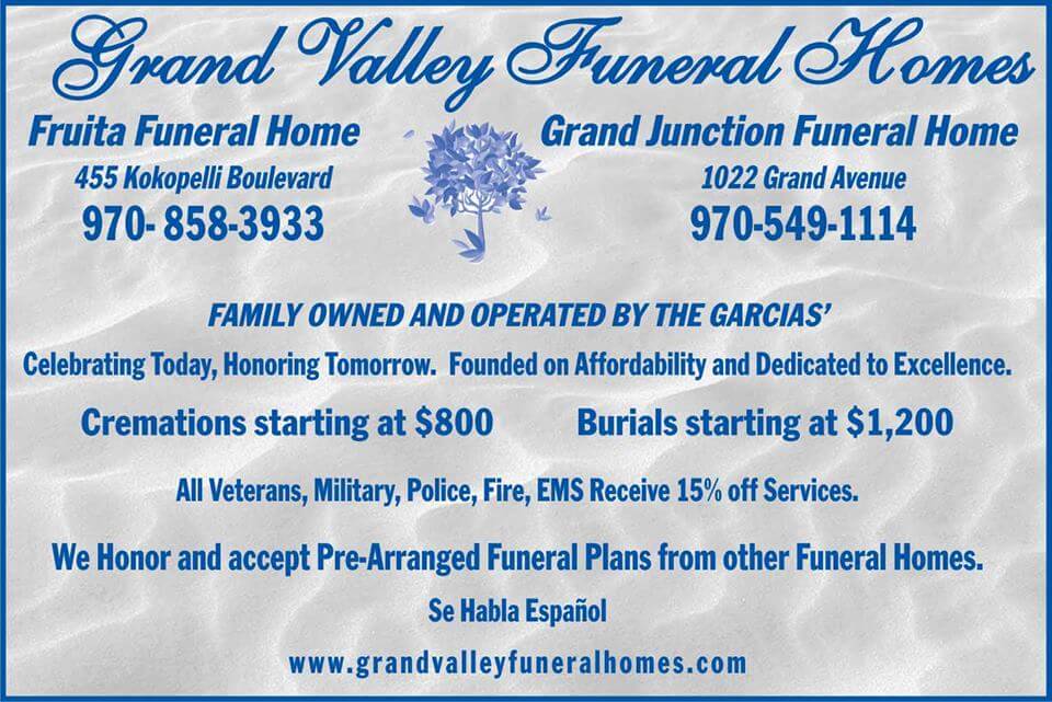 Our Advertising GRAND VALLEY FUNERAL HOMES Colorado Funeral Home