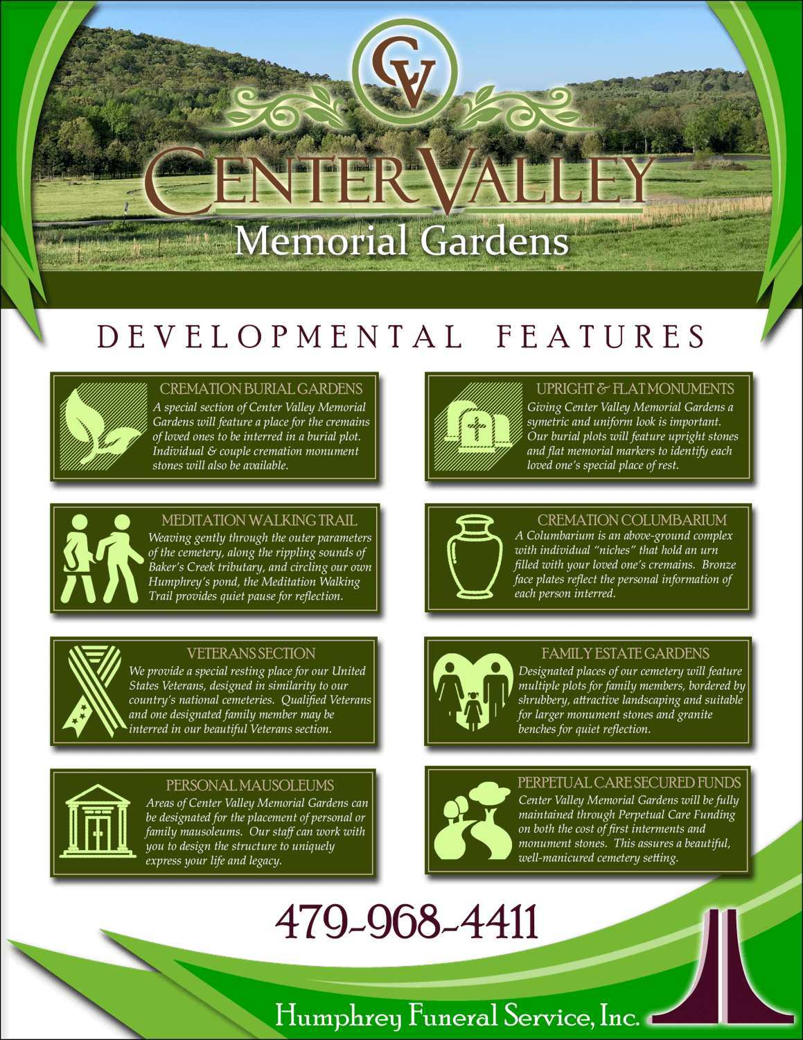 Development Features Humphrey Funeral Service Russellville AR funeral home and cremation