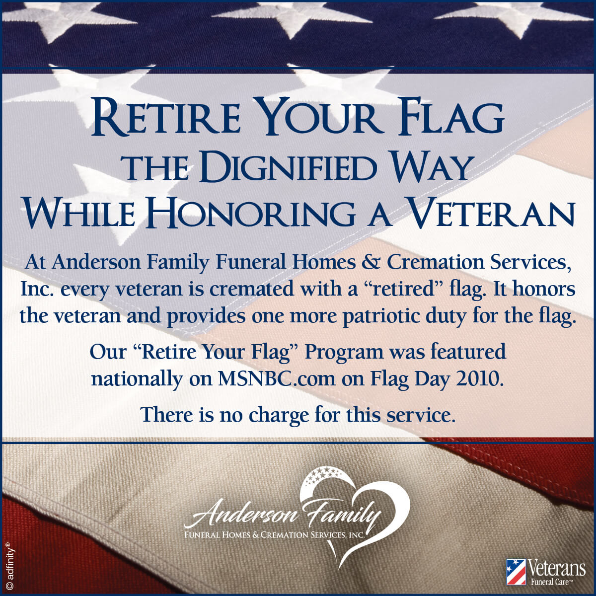 Retire Your Flag Anderson Funeral Homes & Cremation Services