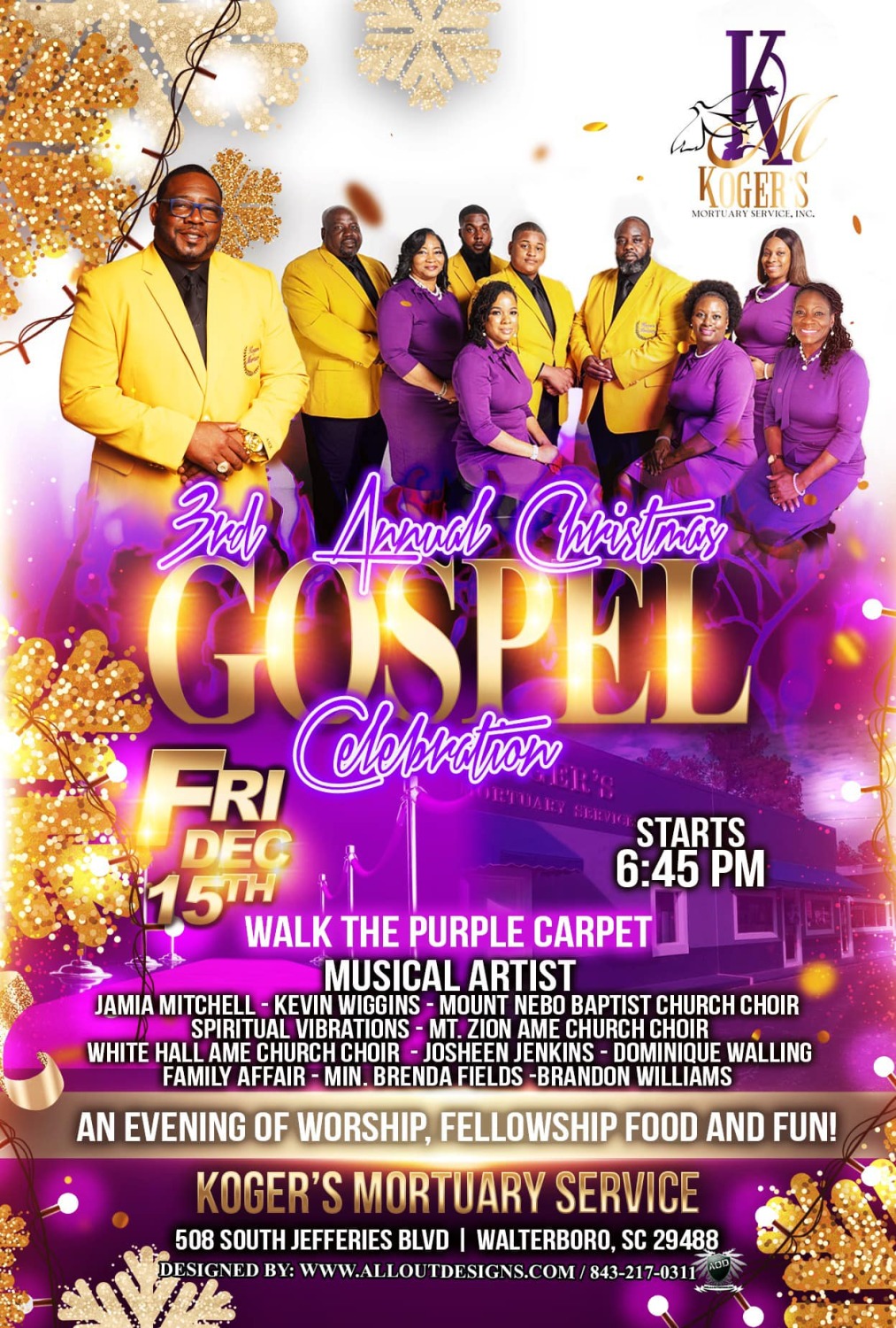 Koger's Mortuary Service Walterboro SC funeral home and cremation