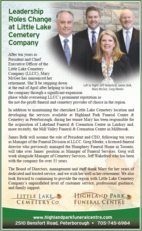 highland park funeral home peterborough ontario