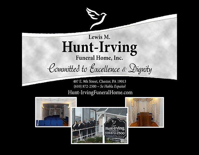 Lewis M. HuntIrving Funeral Home Inc. Chester PA funeral home and