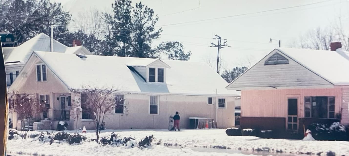 Mitchell-Josey Funeral Home in the snow