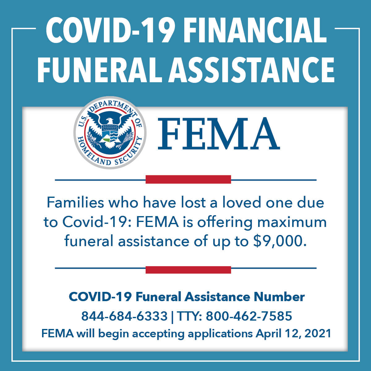 FEMA Funeral Expense Assistance O'Donnell Cremations Funerals
