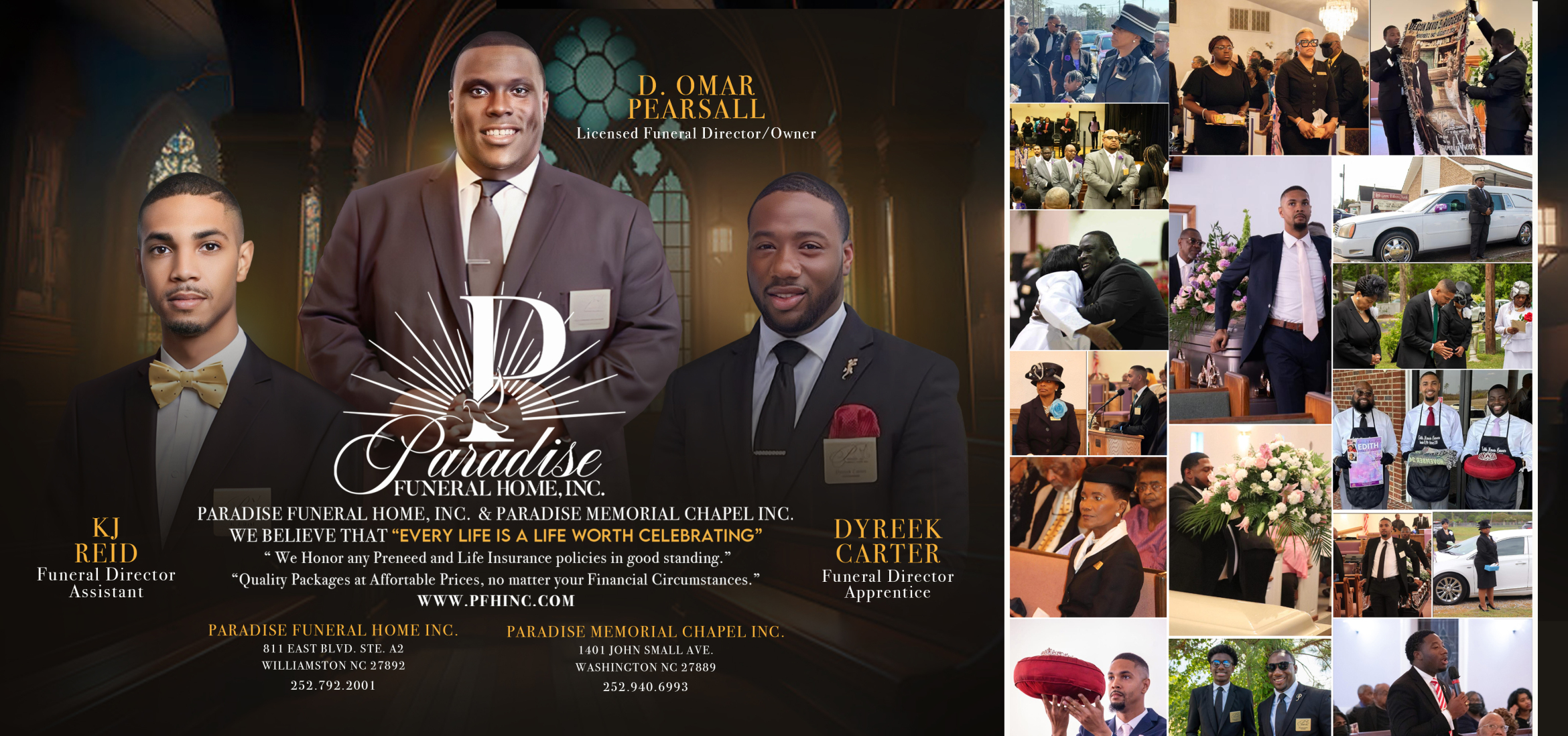 Paradise Funeral Home, Inc | Williamston NC funeral home and cremation