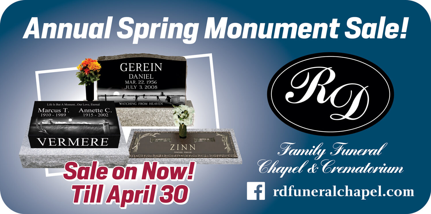 Monuments RD Family Funeral Chapel & Crematorium Weyburn SK funeral