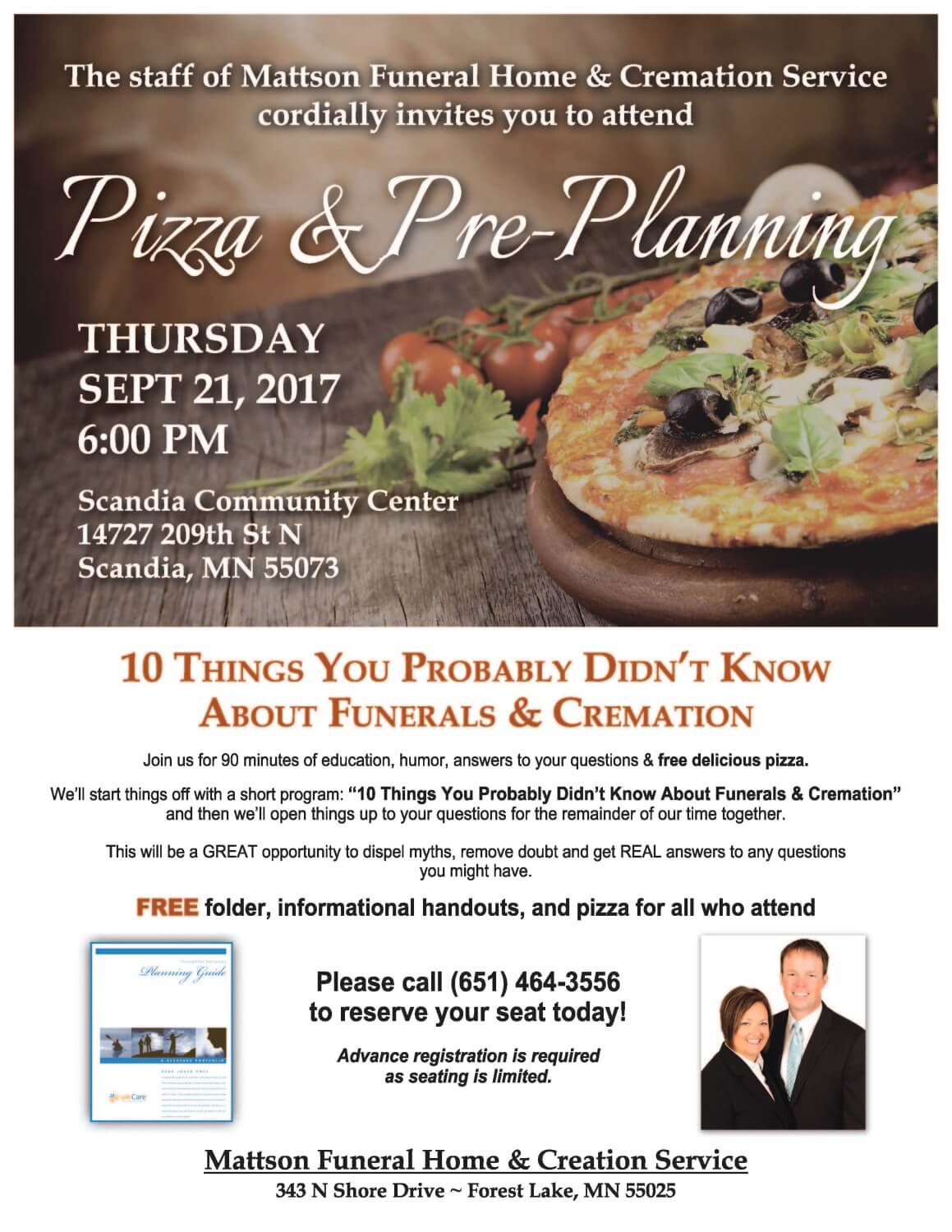 Our Community Events Mattson Funeral & Cremation Service Forest