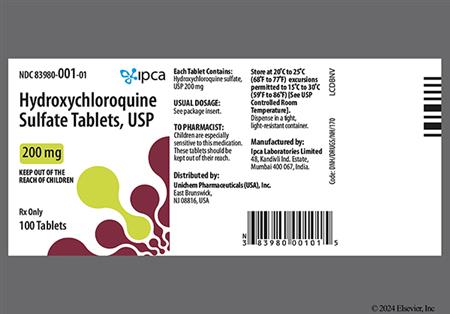 Hydroxychloroquine Sulfate 200mg Tablet package photo