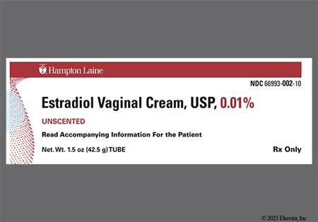 Estradiol 0.01% Vaginal Cream package photo