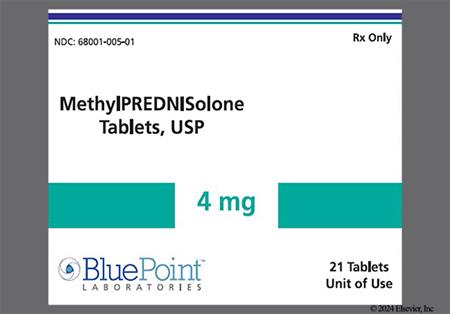 Methylprednisolone 4mg Tablet package photo