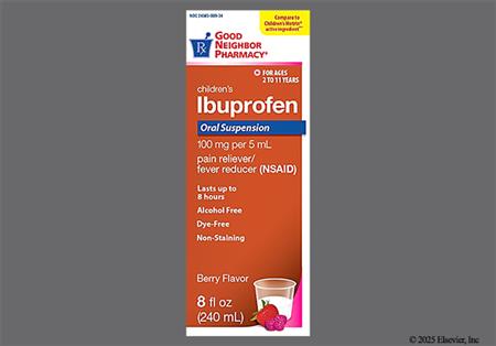 GNP Children's Ibuprofen 100mg/5mL Suspension (Berry)