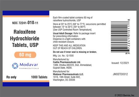 Raloxifene Hydrochloride 60mg Tablet package photo