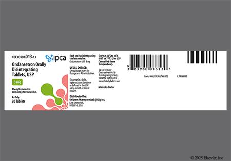 Ondansetron 8mg Orally Disintegrating Tablet package photo
