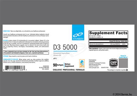 D3 5000 Softgel package photo