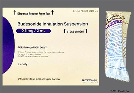 Budesonide 0.5mg/2mL Suspension for Inhalation package photo