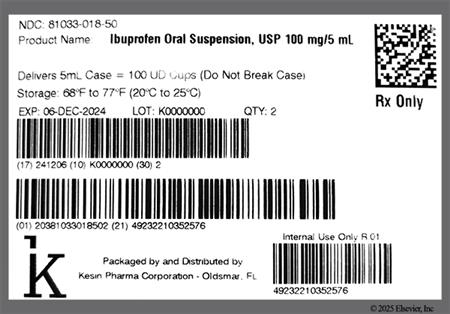 Ibuprofen 100mg/5mL Suspension package photo