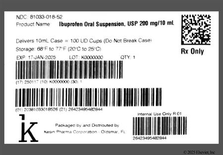 Ibuprofen 200mg/10mL Suspension