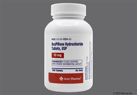 Buspirone Hydrochloride 10mg Tablet package photo