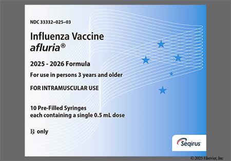 Afluria Trivalent 2025-2026 Preservative-Free Formula Suspension for Injection package photo