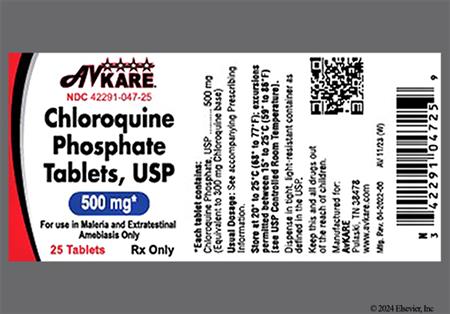 Chloroquine Phosphate 500mg Tablet package photo