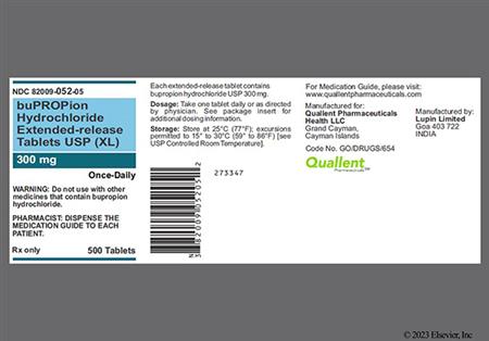 Bupropion Hydrochloride 300mg Extended-Release (XL) Tablet package photo