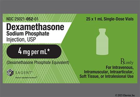 Dexamethasone Sodium Phosphate 4mg/mL Solution for Injection package photo
