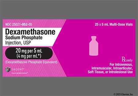 Dexamethasone Sodium Phosphate 20mg/5mL Solution for Injection package photo
