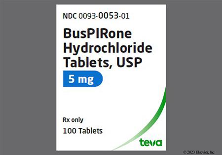 Buspirone Hydrochloride 5mg Tablet package photo